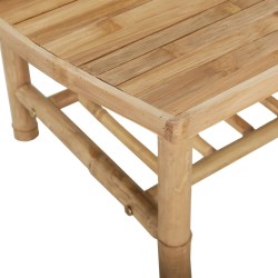 Table basse de jardin 90x55x37 cm bambou 