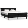 Cadre de lit sans matelas noir velours 140x200 cm 