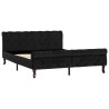 Cadre de lit sans matelas noir velours 140x200 cm 