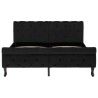Cadre de lit sans matelas noir velours 140x200 cm 