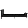Cadre de lit sans matelas noir velours 140x200 cm 