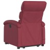 Fauteuil inclinable de massage électrique Rouge bordeaux Tissu 