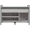 Banc à chaussures sonoma gris 85,5x32x57,5 cm bois d'ingénierie 