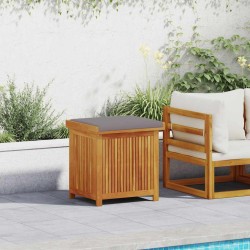 Boîte à coussins d'extérieur 60x50x61 cm bois massif d'acacia 