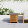 Boîte à coussins d'extérieur 60x50x61 cm bois massif d'acacia 