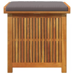 Boîte à coussins d'extérieur 60x50x61 cm bois massif d'acacia 