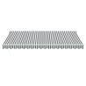 Auvent rétractable anthracite et blanc 4,5x3 m tissu/aluminium 