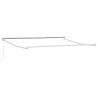 Auvent rétractable anthracite et blanc 4,5x3 m tissu/aluminium 