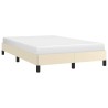 Cadre de lit sans matelas crème 120x190 cm similicuir 