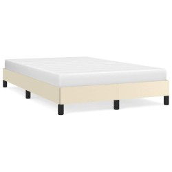 Cadre de lit sans matelas crème 120x190 cm similicuir 