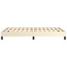 Cadre de lit sans matelas crème 120x190 cm similicuir 