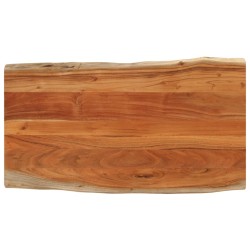 Dessus de table 120x60x2,5cm rectangulaire bois massif d'acacia 