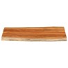 Dessus de table 120x60x2,5cm rectangulaire bois massif d'acacia 
