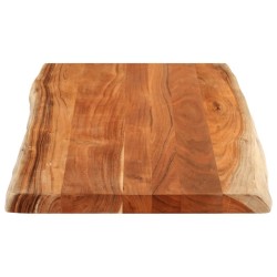 Dessus de table 120x60x2,5cm rectangulaire bois massif d'acacia 