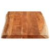 Dessus de table 120x60x2,5cm rectangulaire bois massif d'acacia 
