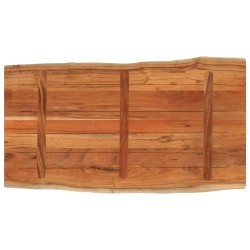 Dessus de table 120x60x2,5cm rectangulaire bois massif d'acacia 