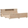 Cadre de lit sans matelas 180x200 cm bois massif de pin 