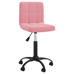 Chaise pivotante de salle à manger Rose Velours 
