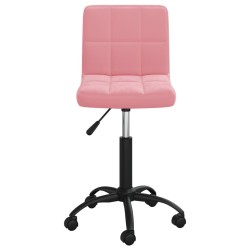 Chaise pivotante de salle à manger Rose Velours 