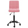 Chaise pivotante de salle à manger Rose Velours 