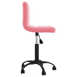 Chaise pivotante de salle à manger Rose Velours 