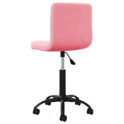 Chaise pivotante de salle à manger Rose Velours 