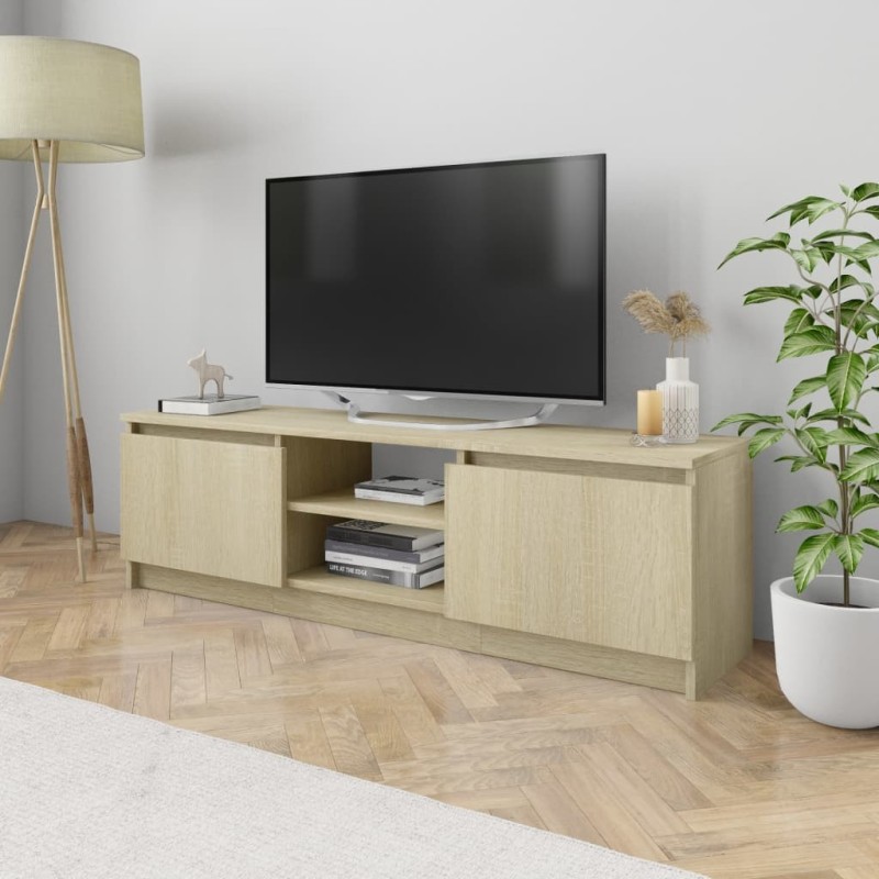 Meuble TV Chêne sonoma 120x30x35,5 cm Bois d’ingénierie Meuble TV Chêne sonoma 120x30x35,5 cm Bois d’ingénierie