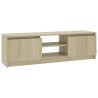Meuble TV Chêne sonoma 120x30x35,5 cm Bois d’ingénierie 