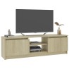 Meuble TV Chêne sonoma 120x30x35,5 cm Bois d’ingénierie 