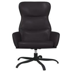 Chaise de relaxation Noir Similicuir 