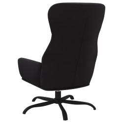 Chaise de relaxation Noir Similicuir 