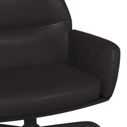 Chaise de relaxation Noir Similicuir 