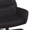 Chaise de relaxation Noir Similicuir 