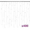 Rideau lumineux à glaçons LED 10m 400LED Blanc froid 8fonctions 