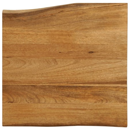 Dessus de table 40x40x2,5 cm bord vivant bois massif manguier 