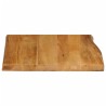Dessus de table 40x40x2,5 cm bord vivant bois massif manguier 