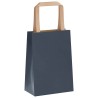 Sacs en papier 50 pcs avec poignées bleu 15x8x21 cm 