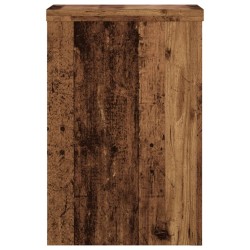 Supports pour plantes 2 pcs vieux bois bois d'ingénierie 