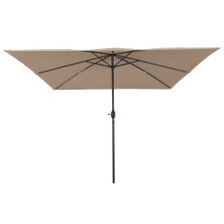 Parasol de jardin carré295x245 cm Taupe 