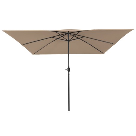 Parasol de jardin carré295x245 cm Taupe 