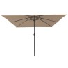 Parasol de jardin carré295x245 cm Taupe 