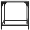 Table basse avec dessus en verre noir 40x40x40 cm acier 