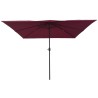 Parasol carré295x245 cm Bordeaux 
