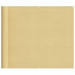 Écran de balcon sable 90x700 cm 100% polyester oxford 