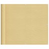 Écran de balcon sable 90x700 cm 100% polyester oxford 