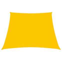 Voile de parasol Tissu Oxford trapèze 2/4x3 m Jaune 