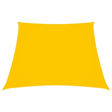 Voile de parasol Tissu Oxford trapèze 2/4x3 m Jaune 