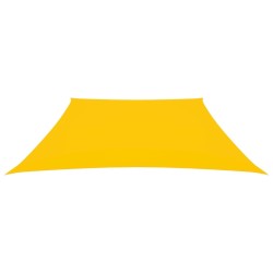 Voile de parasol Tissu Oxford trapèze 2/4x3 m Jaune 