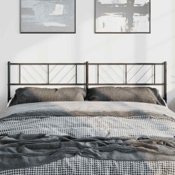 Tête de lit métal noir 193 cm 