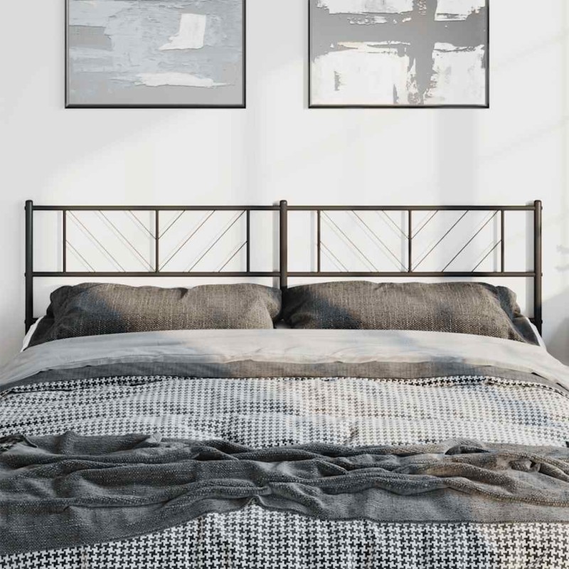 Tête de lit métal noir 193 cm Tête de lit métal noir 193 cm